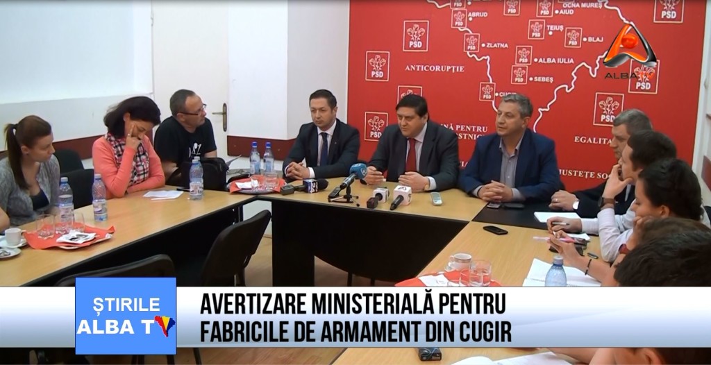 Avertizare ministeriala pentru fabricile de armament din Cugir