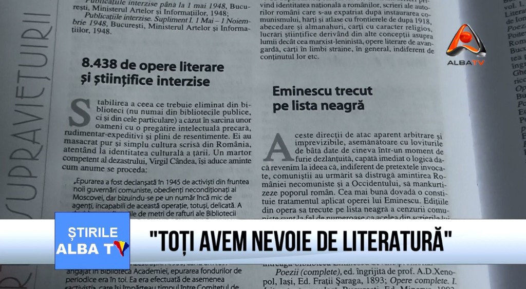 ”Toti avem nevoie de literatura!”