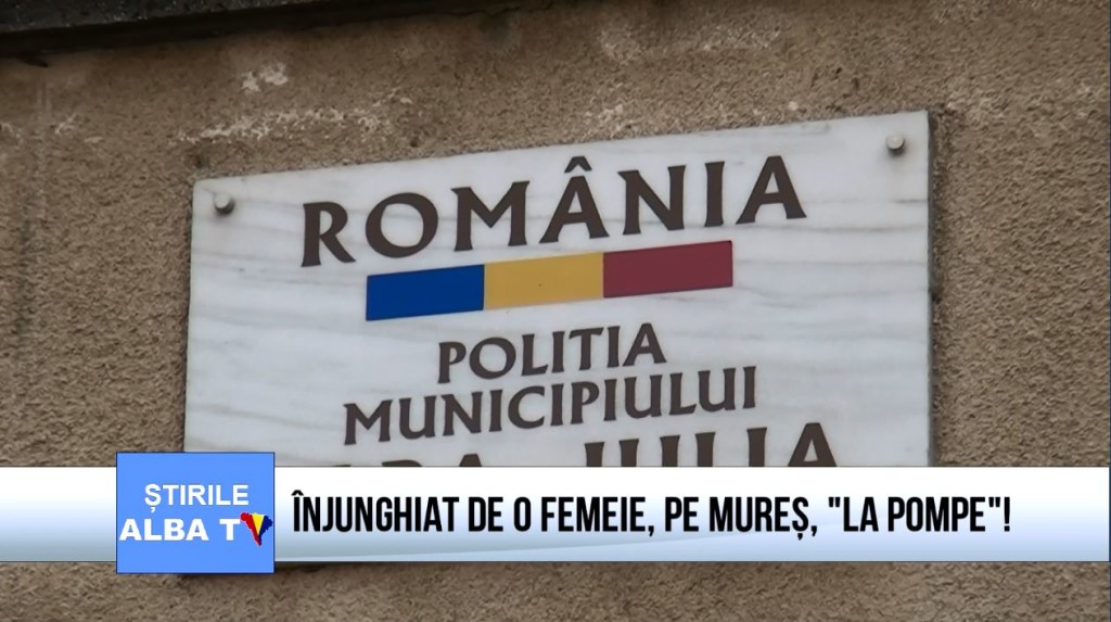 Injunghiat de o femeie, pe Mures, "La pompe"!