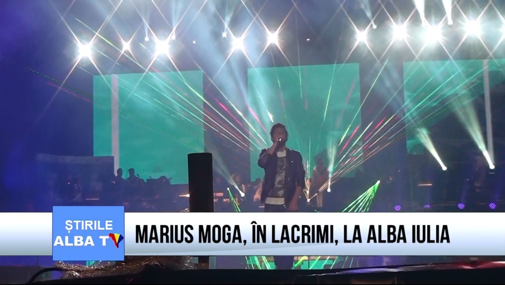 Marius Moga, in lacrimi, la Alba Iulia