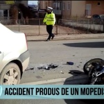 Accident produs de un mopedist băut