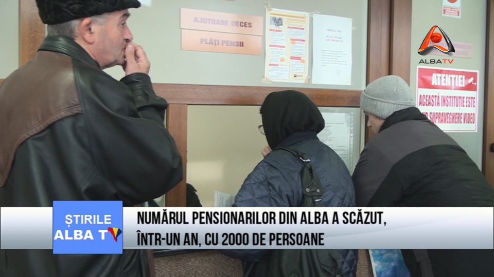 Numarul pensionarilor din Alba a scazut, intr-un an, cu 2000 de persoane