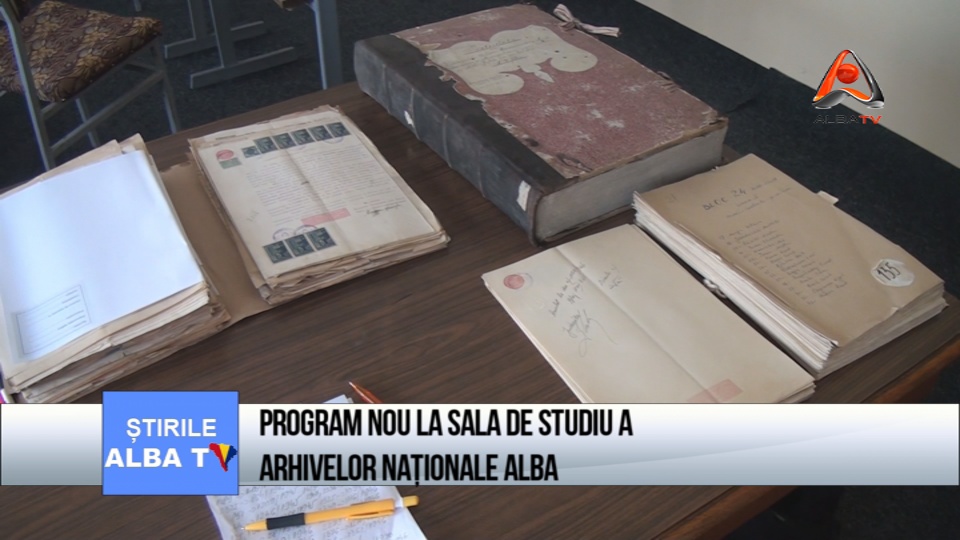 PROGRAM NOU LA SALA DE STUDIU A ARHIVELOR NATIONALE ALBA