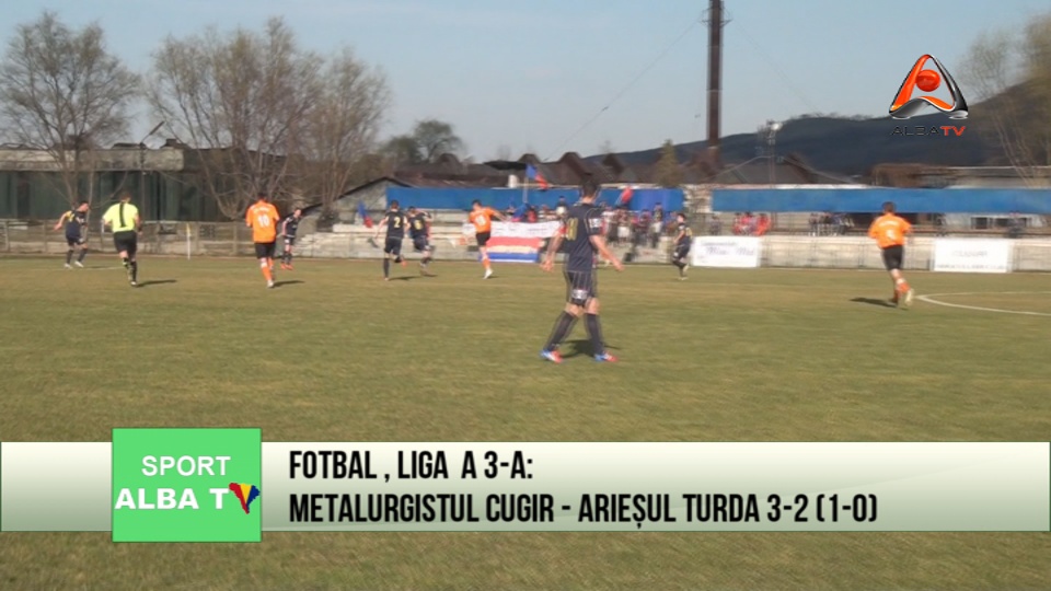 Fotbal, Liga a 3-a: Metalurgistul Cugir - Ariesul Turda 3-2 (1-0)
