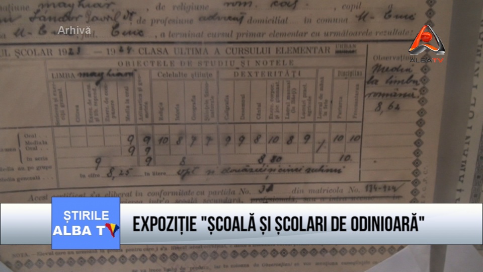 EXPOZIŢIE „ŞCOALĂ ŞI ŞCOLARI DE ODINIOARĂ”