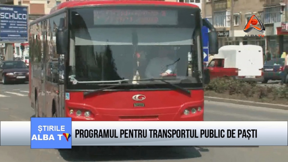 Programul pentru transportul pubic de Pasti