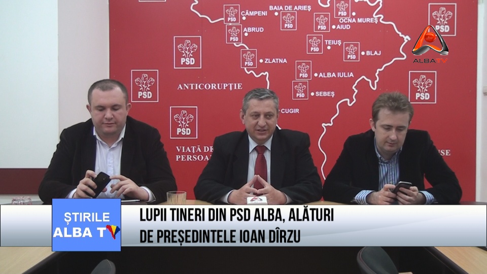 Lupii tineri din PSD Alba alaturi de presedintele Ioan Dirzu