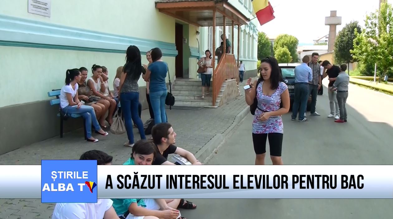 A SCAZUT INTERESUL ELEVILOR PENTRU BAC