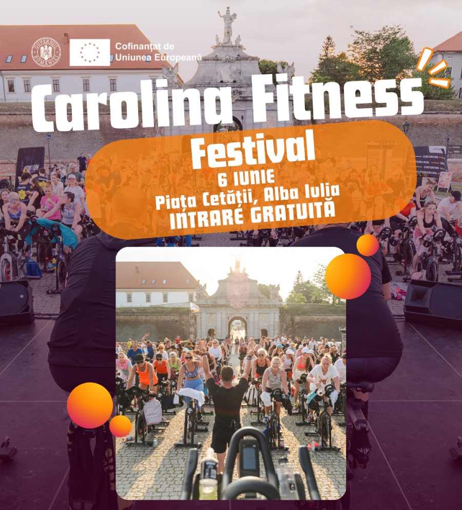 Se dă startul la cel mai mare festival de fitness din Alba Iulia! 250 de participanți așteptați în Piața Cetății Carolina Fitness Festival 2026